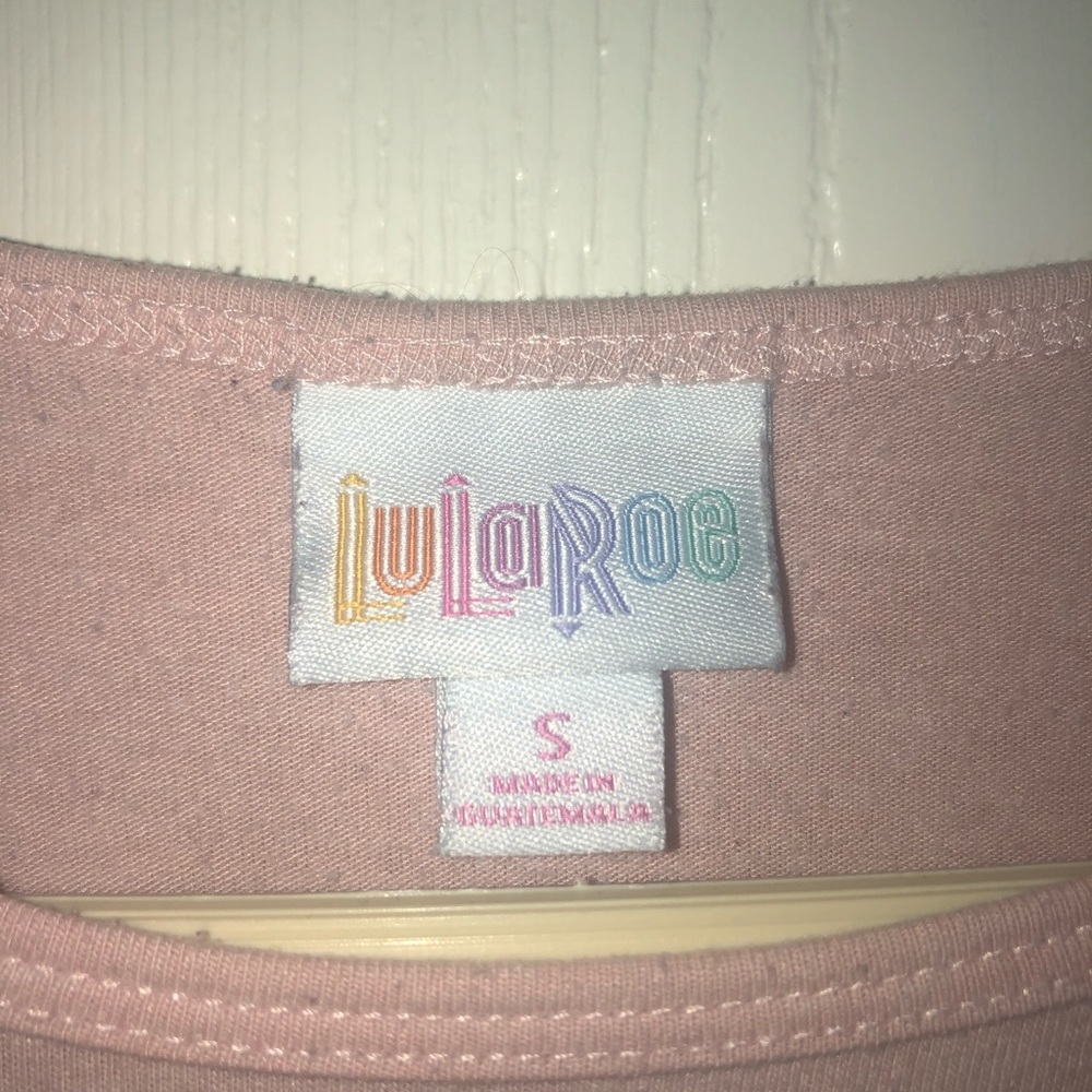 Solid Light Pink Small Lularoe Irma - image 2